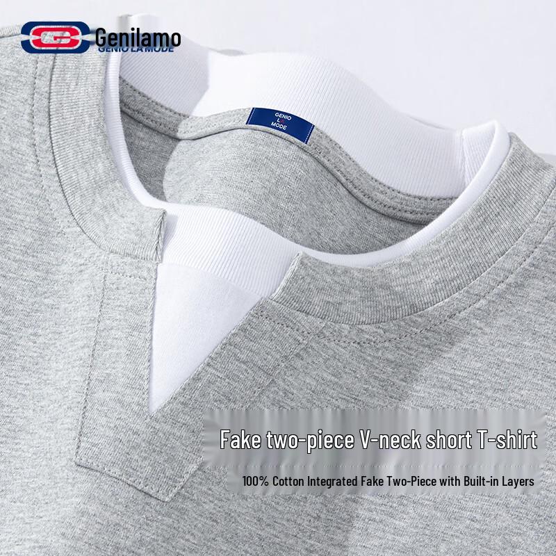 

GENIOLAMODE Men s Pure Cotton Short Sleeve T-Shirt XL