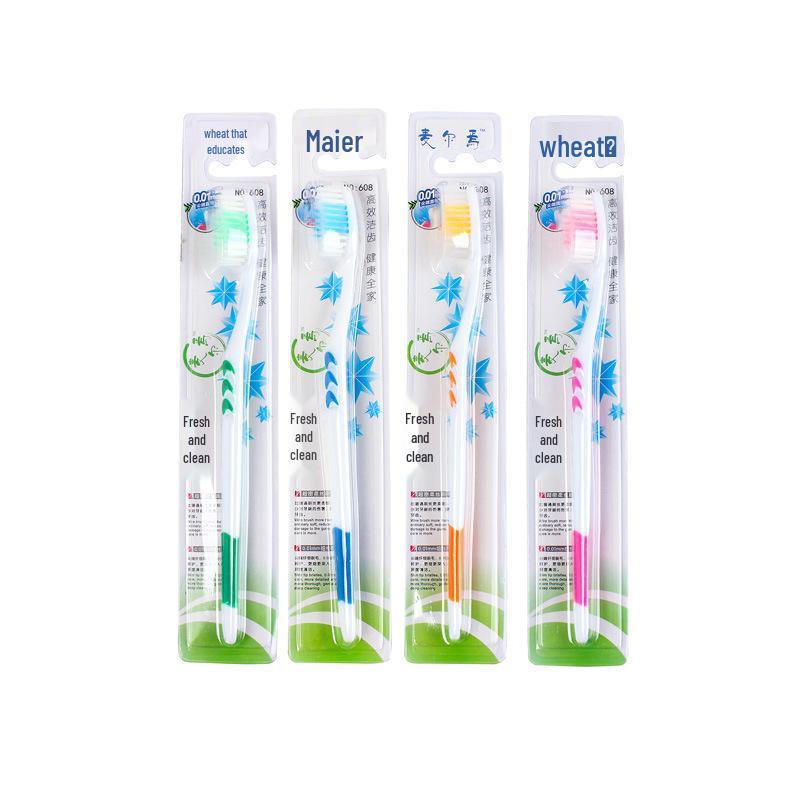 Ultra-Fine Soft Bristle Bamboo Charcoal Toothbrush - Individually Wrapped for Adults