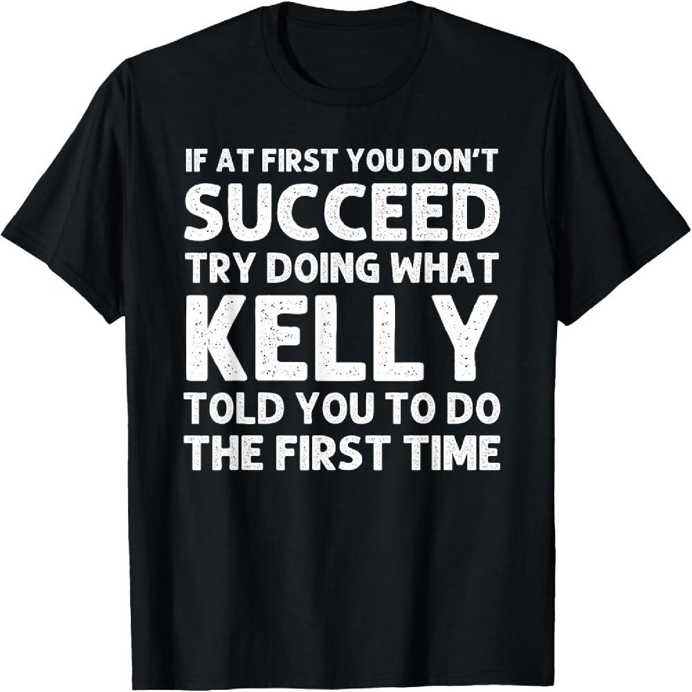 

KELLY Name Personalized Birthday Funny Christmas Joke T-Shirt XXXXXL чорний