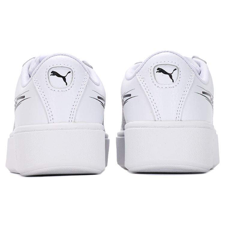 (WMNS) PUMA Vikky Stacked L Sketch Sneakers White/Black Women's 385549-01