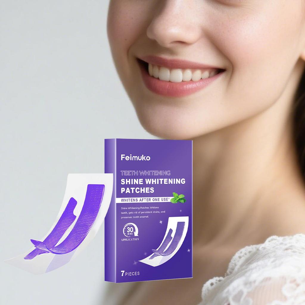 Purple Teeth Whitening Strips Brighten Tooth Remove Plaque Stain Cleaning Oral Hygiene Reduce Sensitivity Bleaching Dental Tools
