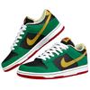 Nike Dunk SB Low Top Skateboard Shoes Men's Black Green 313170-008