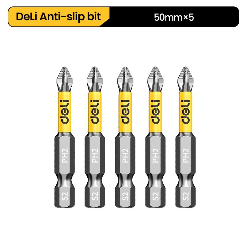 5PC 25-150mm Non-Slip Magnetic Household Electric Driver Screw Set Impact Drill Bit Screw Alloy Steel Non-slip Cross Screwdriver