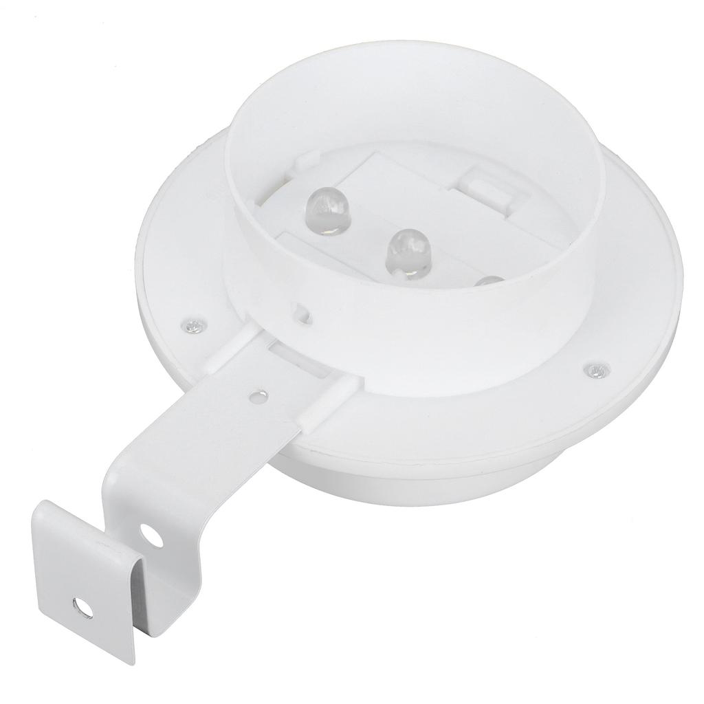 3LED White Solar Fence Light Eaves Lamp White Light Lighting Tool for Outdoor Garden