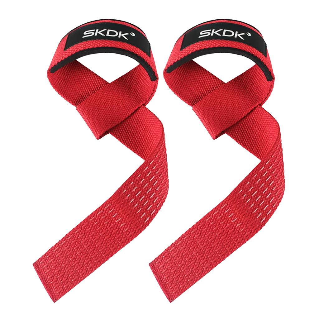 1pair Weightlifting Straps Anti-Slip Silicone Lifting Wrist Straps Strength Training Deadlifts Crossfit Hand Grips Wrist Support