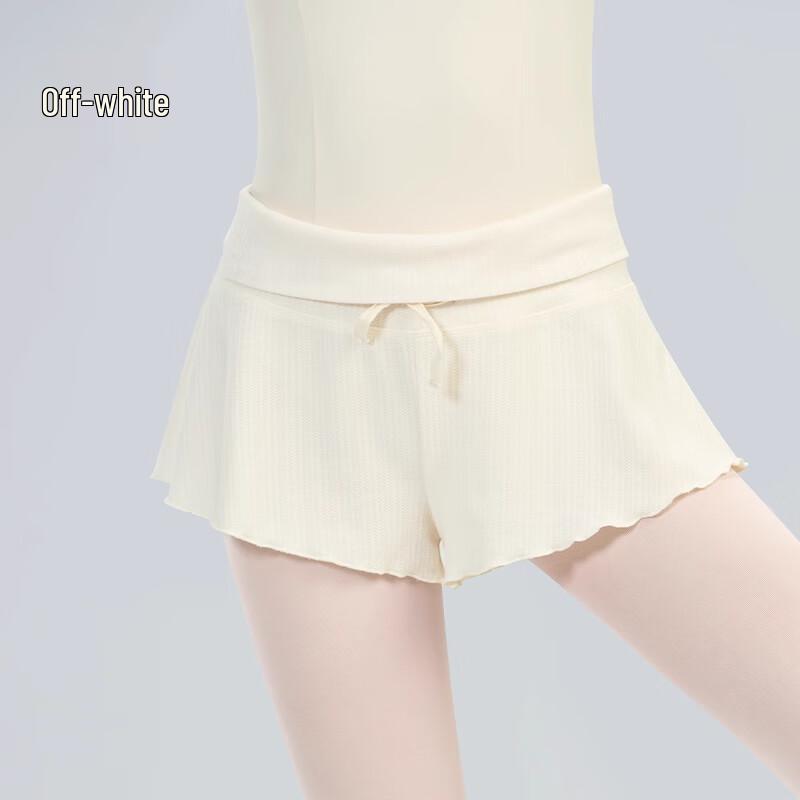 

Aiwuge Women s High-Waist Fold-Over Dance Shorts L