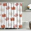 Leaf Pattern Shower Curtain Autumn Decorative Bath Liner For Home Decoration In Bathroom Accessories From Home Garden