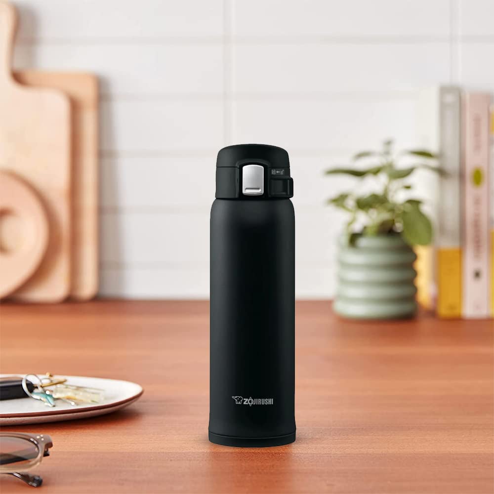Zojirushi (ZOJIRUSHI) Direct Drinking Stainless Steel Mug, 480ml, Black, Lightweight, SM-SA48-BA