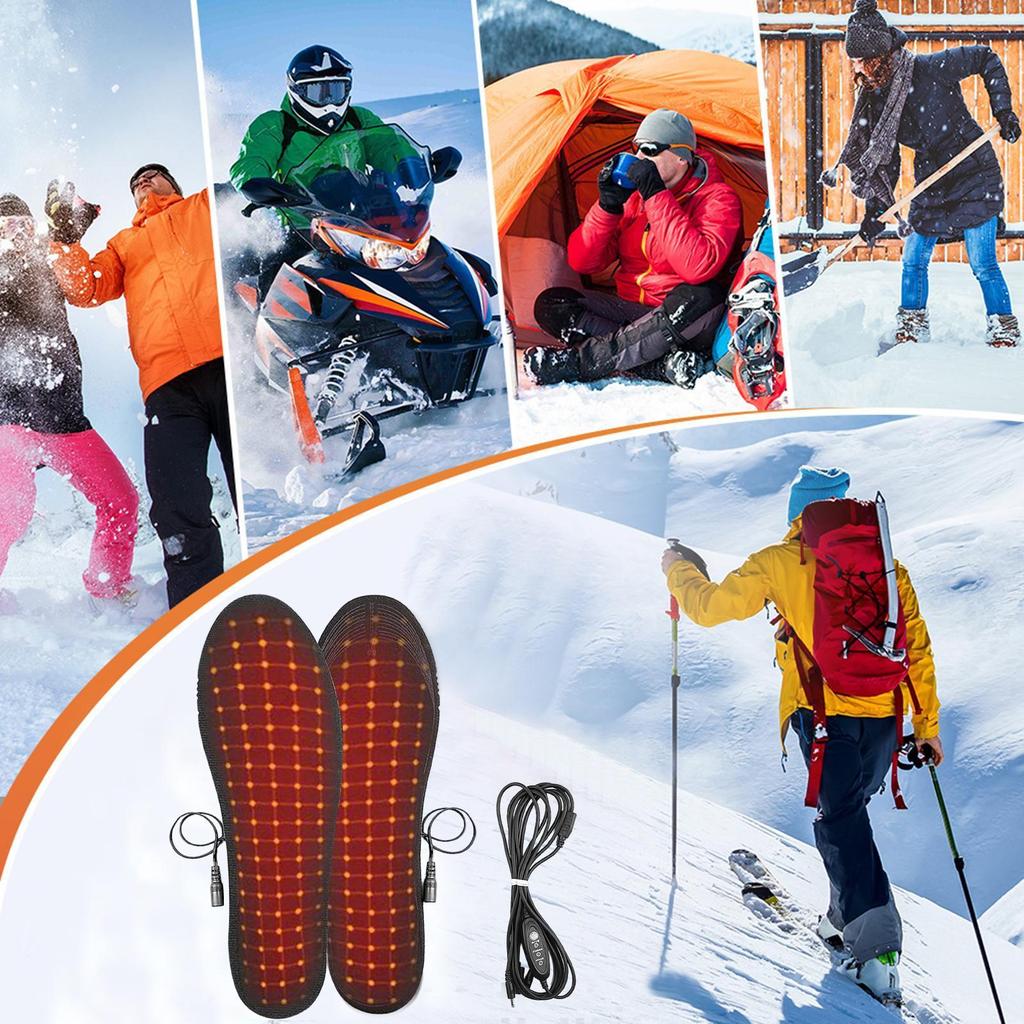 EVA USB Heated Shoe Insoles Feet Warm Sock Pad Mat Electrically Heating Insoles Washable Warm Thermal Insoles For Men Women