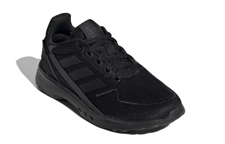 adidas Neo Nebula Ted Slip Resistant Cushioning Abrasion Resistant Low Top Kids' Running Shoes Black Kids' EH2543