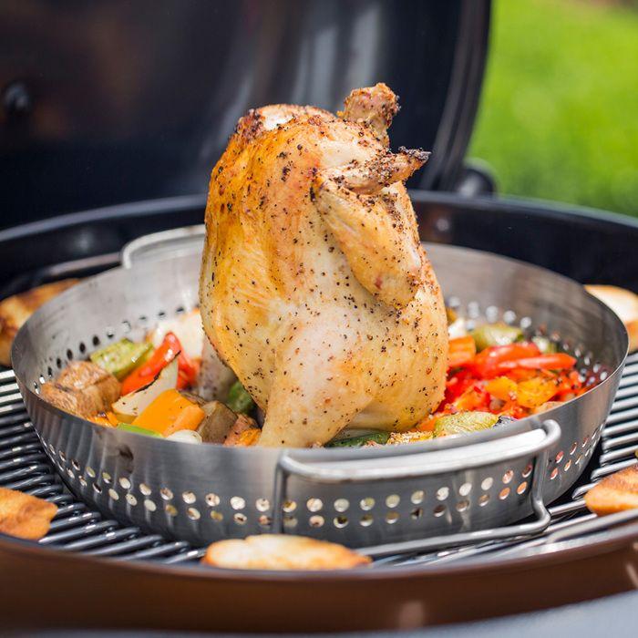Support de cuisson pour poulet Weber - GBS - Acier inoxydable - Gris
