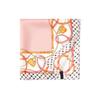 Daks Silk Pink Chain Pattern Square Scarf Dcsc1f142