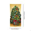 Christmas Door Cover Background Banner Bedroom for Front Indoor Outdoor Winter Photo Props Xmas