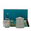 OLOEY Ge Kiln Ceramic Mug & Tea Caddy Gift Set