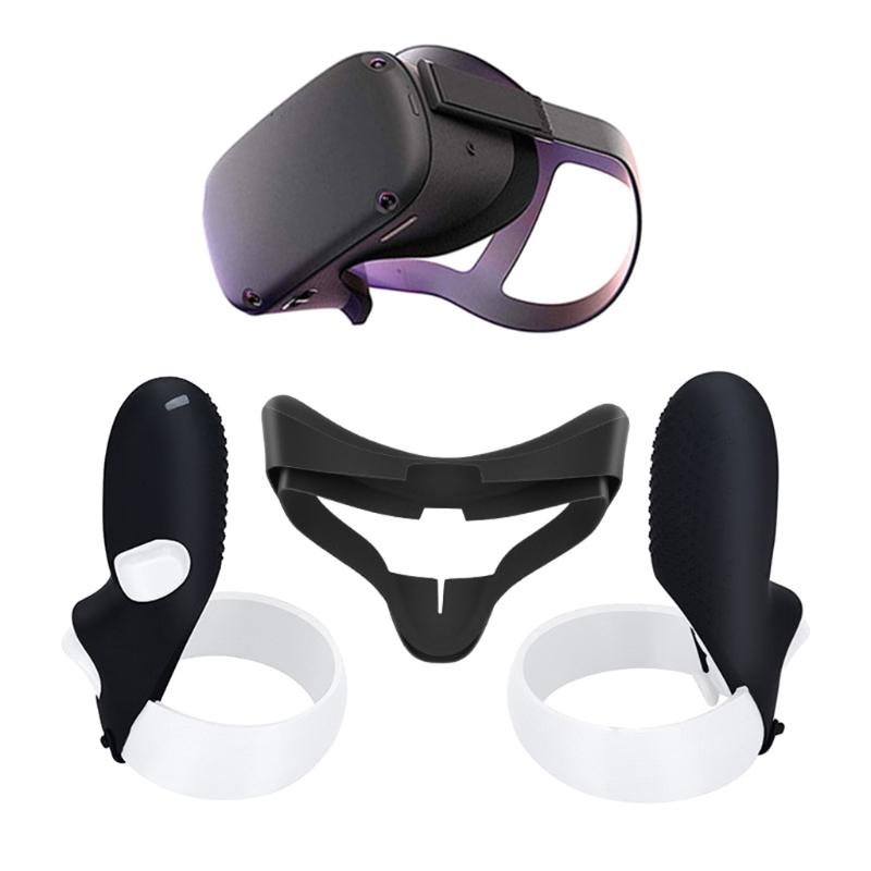 VR Accessorie Helmet Protective Cover For Oculus Quest Touch Controller With Knuckle Strap Handle Grip For Oculus Quest