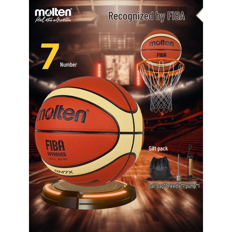 

Molten GM7X FIBA Approved Size 7 Indoor/Outdoor Basketball