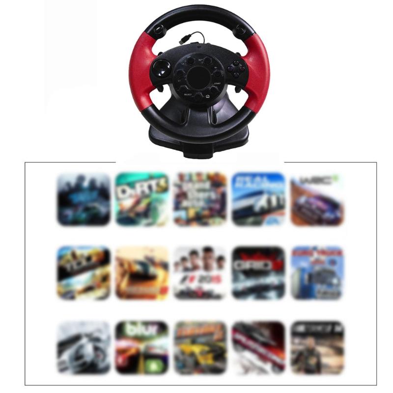Gaming Steering Wheel Gamepad Racing Game Steering Wheel Dual Motor Vibration For FT33D3 D7 Series PC for  Console