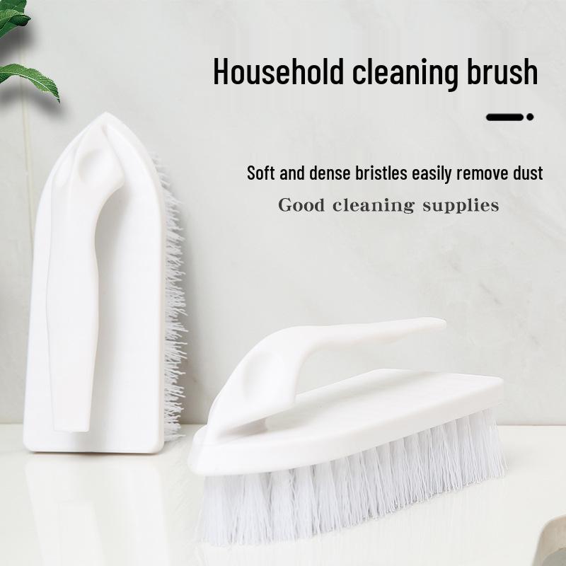 Simple Handle Shoe & Laundry Brush - Strong Stain Remover with Soft Bristles for Clothes & Collar Cleaning