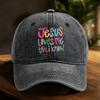 "Jesus Love Me" Print Adjustable Baseball Caps Unisex Hats For Woman Washed Cotton Curved Brim Snapback Baseball Hat
