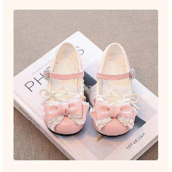Girls Princess Shoes Small Leather Shoes Children's Shoes Soft Sole Fashion Little Girls Shoes Big Kids Lolita High Heels
