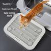Cat Litter Mat - Anti-Tracking, Double Layer, Large Size, Cat Supplies