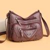 Mehrschichtige Damen Vielseitige Modische Große Kapazität Mittelalterliche Ein-Schulter Crossbody-Tasche