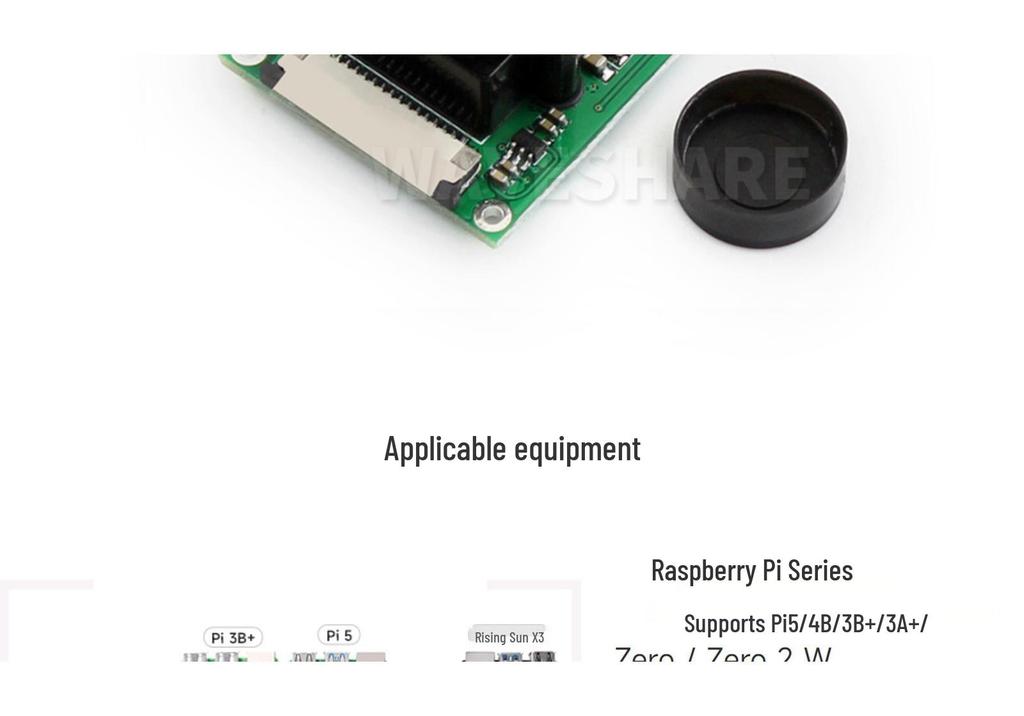 Raspberry Pi Camera Module B OV5647, 5MP, Adjustable Focus, 60.6° FOV