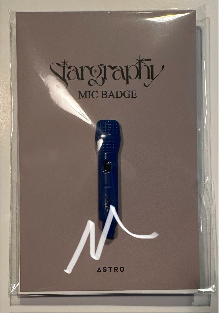 

[Б/У] ASTRO Stargraphy Ча Ыну Микрофон Значок-пин Официальный MD