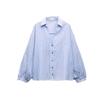 Fashion Style 2024 Spring New Fashion Women's Fashion Clothing Vacation Style Stripes Shirt 2 Colors 4387033 044