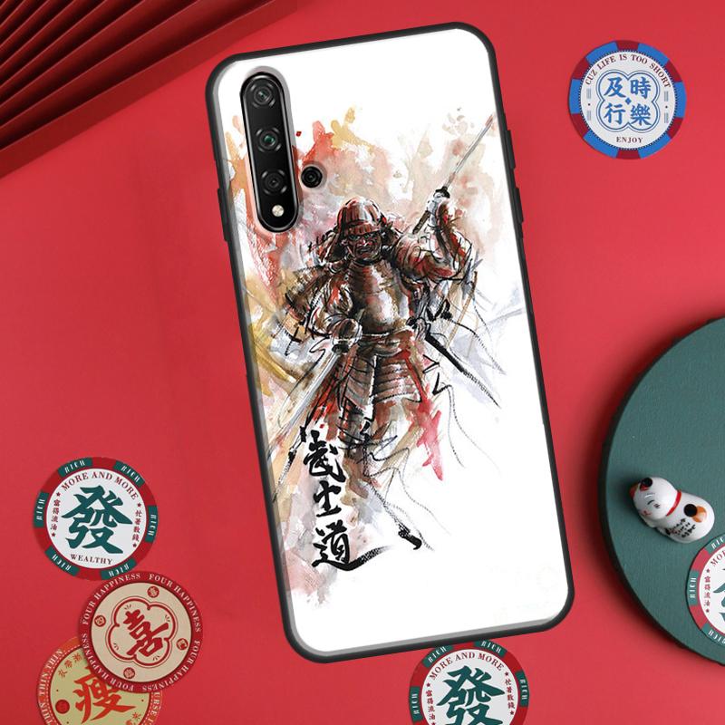 Japanese Bushido Samurai For Huawei P60 Pro P30 P40 Lite Nova 7i 8i 11i 12i 12s 10 9 SE Y90 Y60 Y70 Y72 Y61 Y91 Case