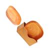 6 Pcs Serving Dish Square Wood Grain Spacious Design Snacks and Desserts Plate with Organizer