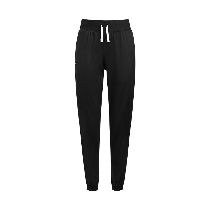 Under Armour Rival Tricot SS25 Slim Fit Comfortable Simple Casual Set Women sets Black 6001966-001