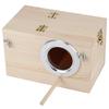 12x12x19.5cm Holz Vogelhaus Haustier Inkubation Zuchtbox Outdoor Gartendekoration Zubehör