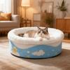 Thicken Plush Pet Nest Round Cat Sleeping Bag Universal Bathtub Cat Bed  for Cats and Dogs