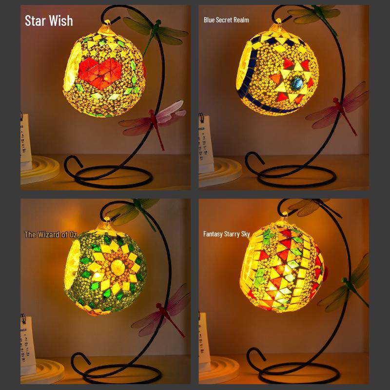 DIY New Year's Day Hanging Candlestick Mosaic Kit – Creative Parent-Child Project & Team Building Ornament