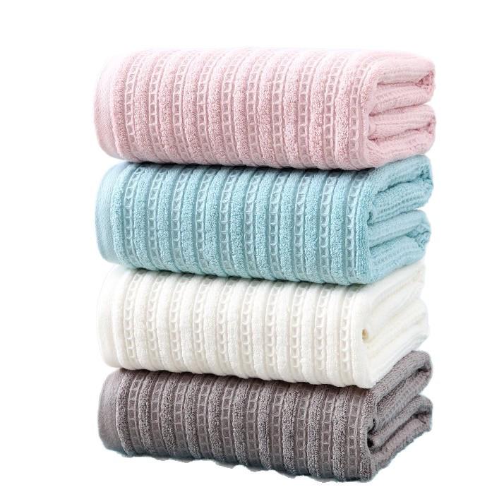 Pure Cotton Soft Absorbent Bath & Face Towels - Home Use & Couple Set
