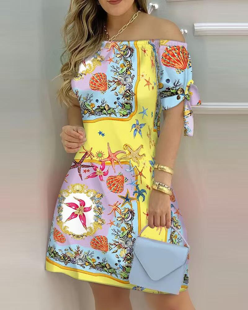 Fast-Selling Fashionable Sexy Women's Printed Dress
