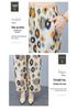 Women's Plus Size Summer Tie-Dye Cotton Linen Suit: Irregular Hem Top & Wide Leg Pants Two-Piece Set