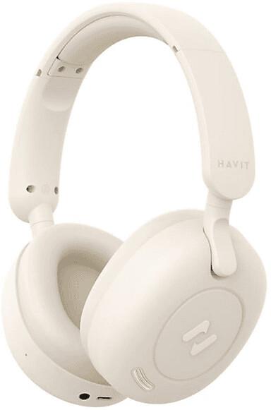 Bluetooth-наушники Havit H655BT белый/бежевый