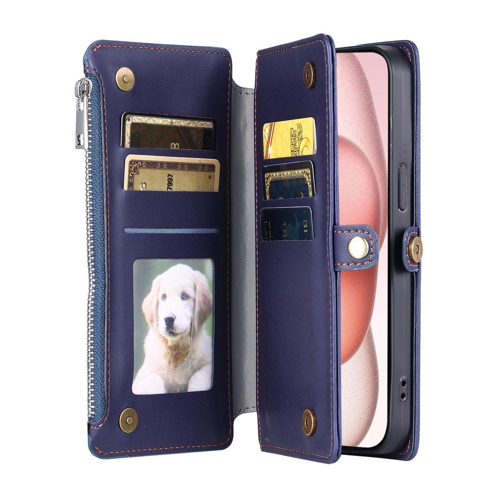 For Motorola Moto G86 5G Case TPU+PU Leather Wallet Phone Cover with Wrist Strap