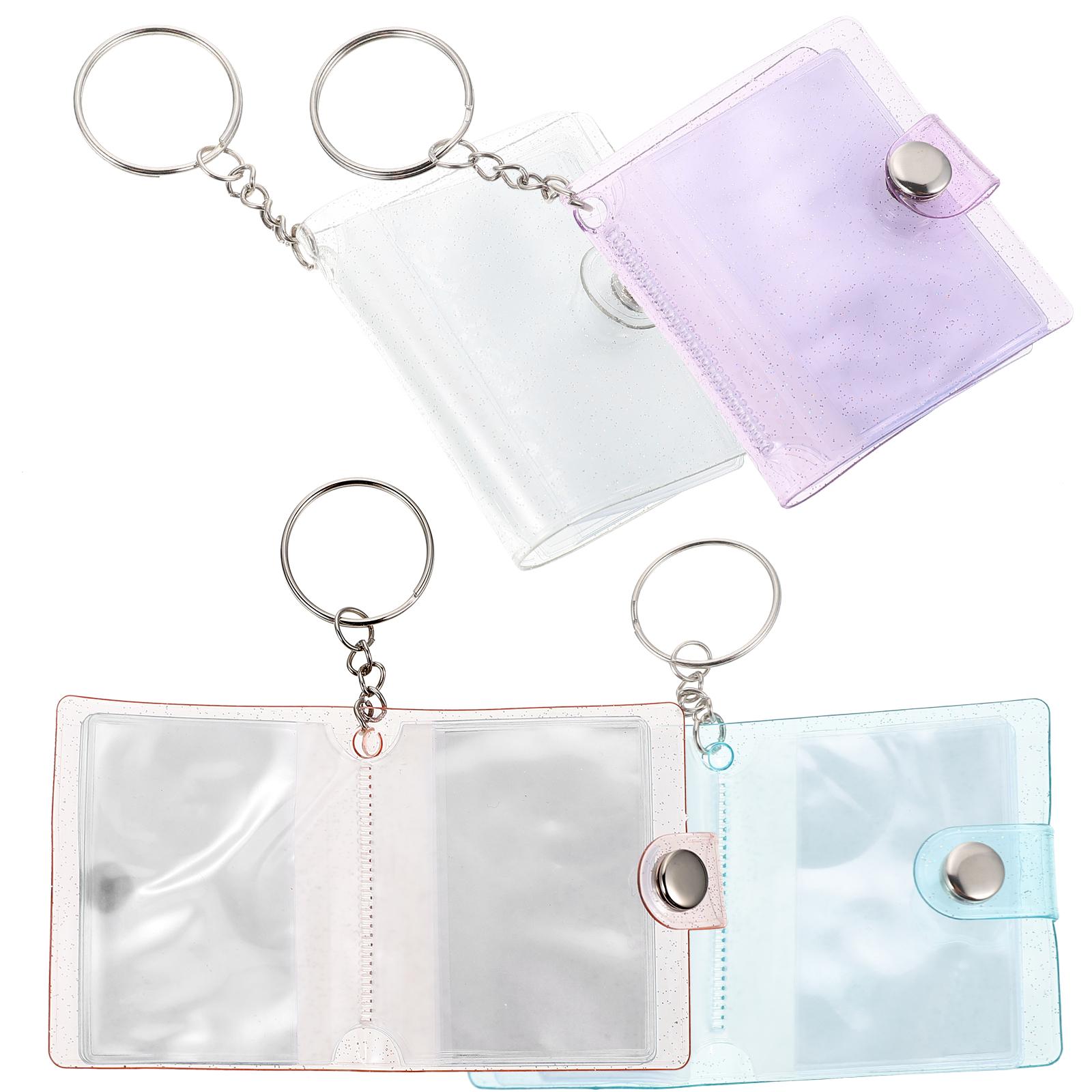 

Маленький фотоальбом брелок для фото картохолдер сердце полый портативный ПУ переплет для путешествий