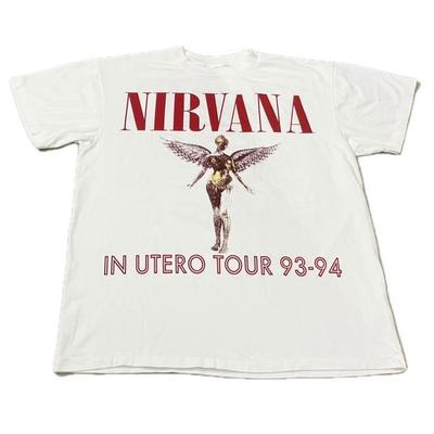 Vintažinis NIRVANA 1993 IN UTERO XL TAI NE BON JOVI KONCERTO MARŠKINĖLIAI REPRINTAS