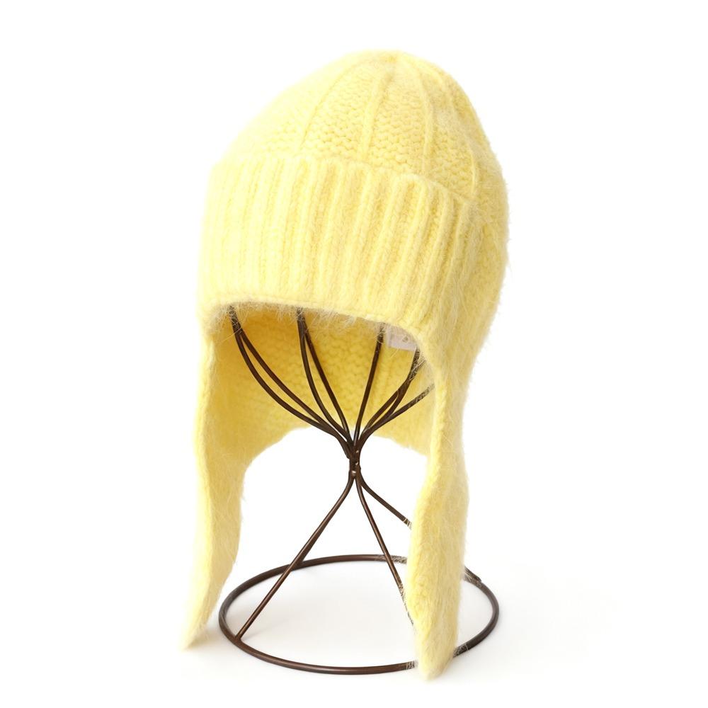 Warm Fur Ear Flap Cap Soft Skullies Beanies Cozy Woman Knit Cap Winter Season