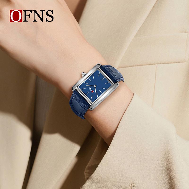 Oufani Women's Waterproof Roman Square Quartz Wristwatch