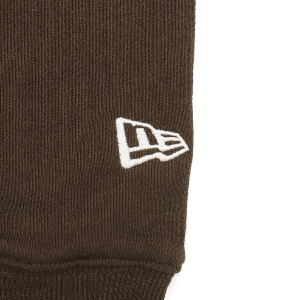 NEW ERA Sweatshirt Crew Neck Box Logo Embroidery Walnut XXL