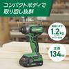 HiKOKI Avvitatore a percussione 18V WH18DD Include riparazione iniziale due e (WH18DD(2BG)) - garanzia, batterie da 2,0 Ah, caricabatterie, valigetta.
