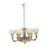 1/12 Dollhouse 6 Arm Chandelier Doll House Accessory Decoration Realistic Micro Landscape Room