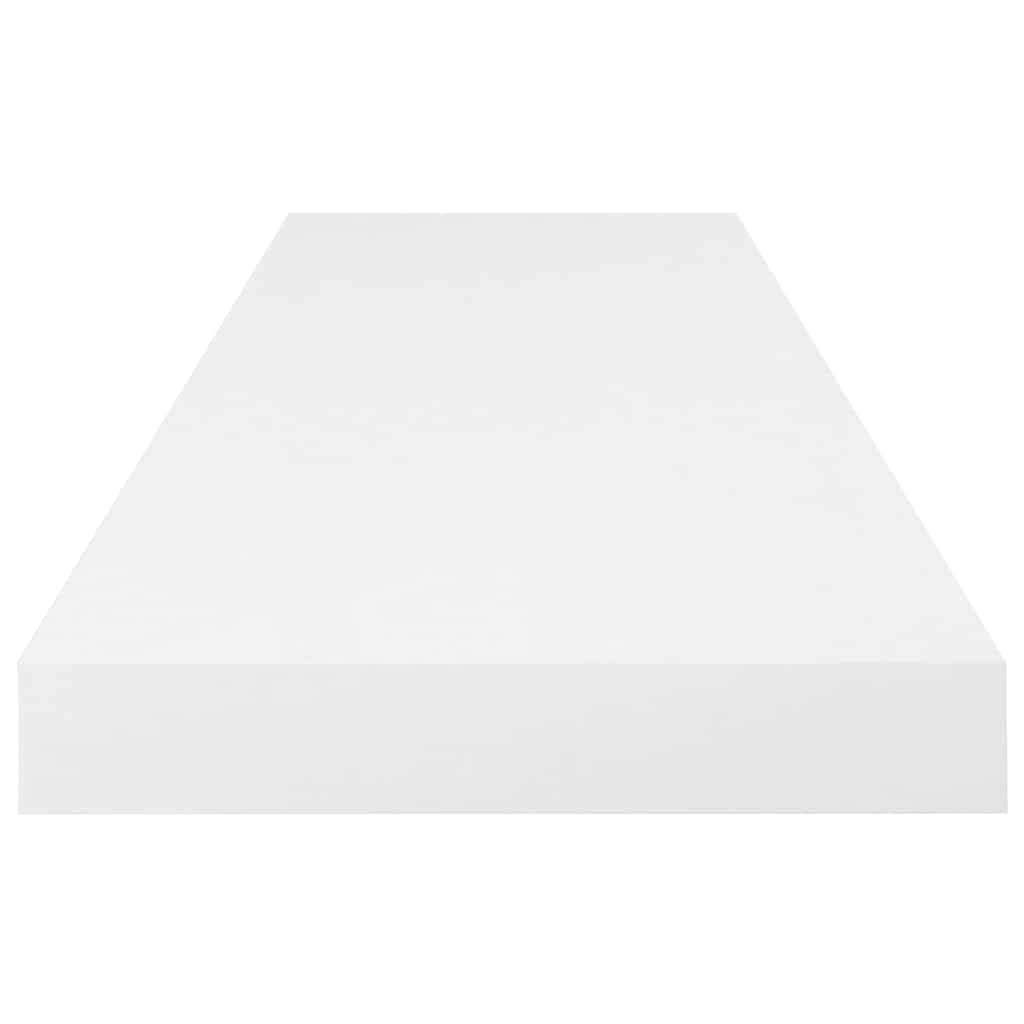 Floating Shelves Set 4 Pcs. High Gloss White 80 X 23.5 X 3.8 Cm MDF