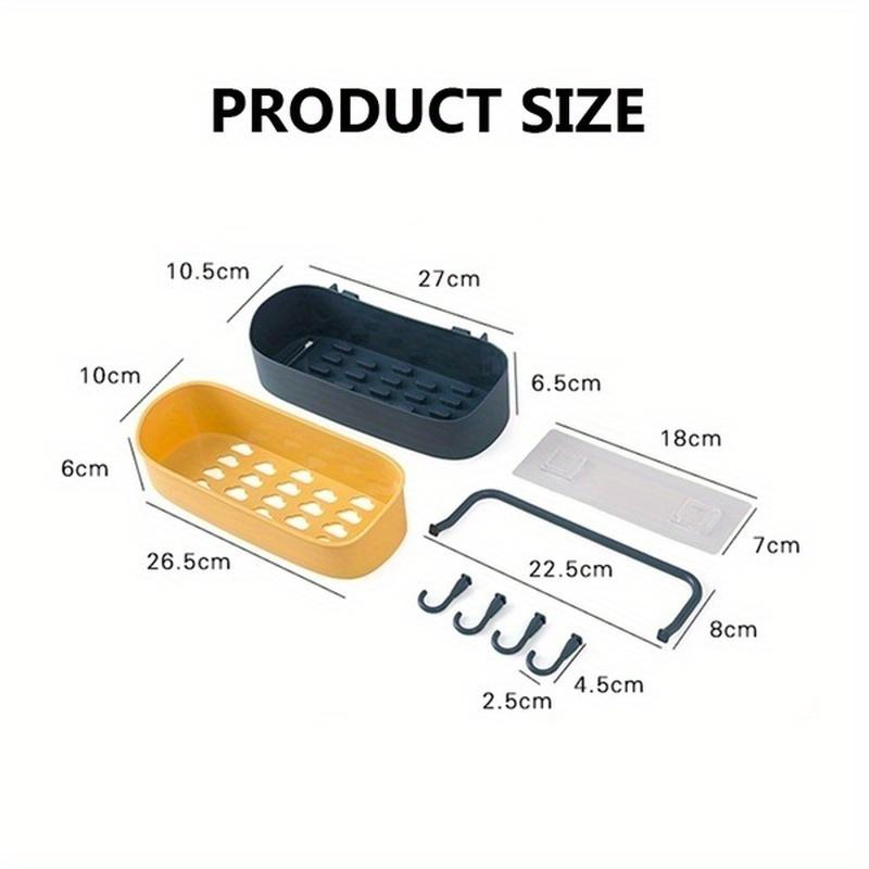 1PCS Plastic Bathroom Shelf Shower Gel Shampoo Holder Storage Rack Organizer Home Decoration Bathroom Accessories