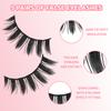 5 Pairs Manga Lashes Eyes Lashes Soft Natural Long Eyelashes Fake Lashes Anime Wispy Strip False Eyelashes Makeup